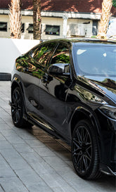 BMW X3 G01 & X4 G02 s/x Drive 30i M40i 2019-ON & X3M F97 & X4M F98 (Fits Both Pre-LCI & LCI) 2019-ON with Aftermarket Parts - AE V2 Side Skirts Carbon Fiber from ArmorExtend